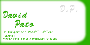 david pato business card